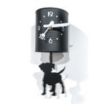 Opinión reloj de pared de diseño lata negra y perro de O2 Lifestyle